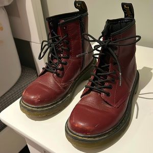 Doc martens size 1 red gently used